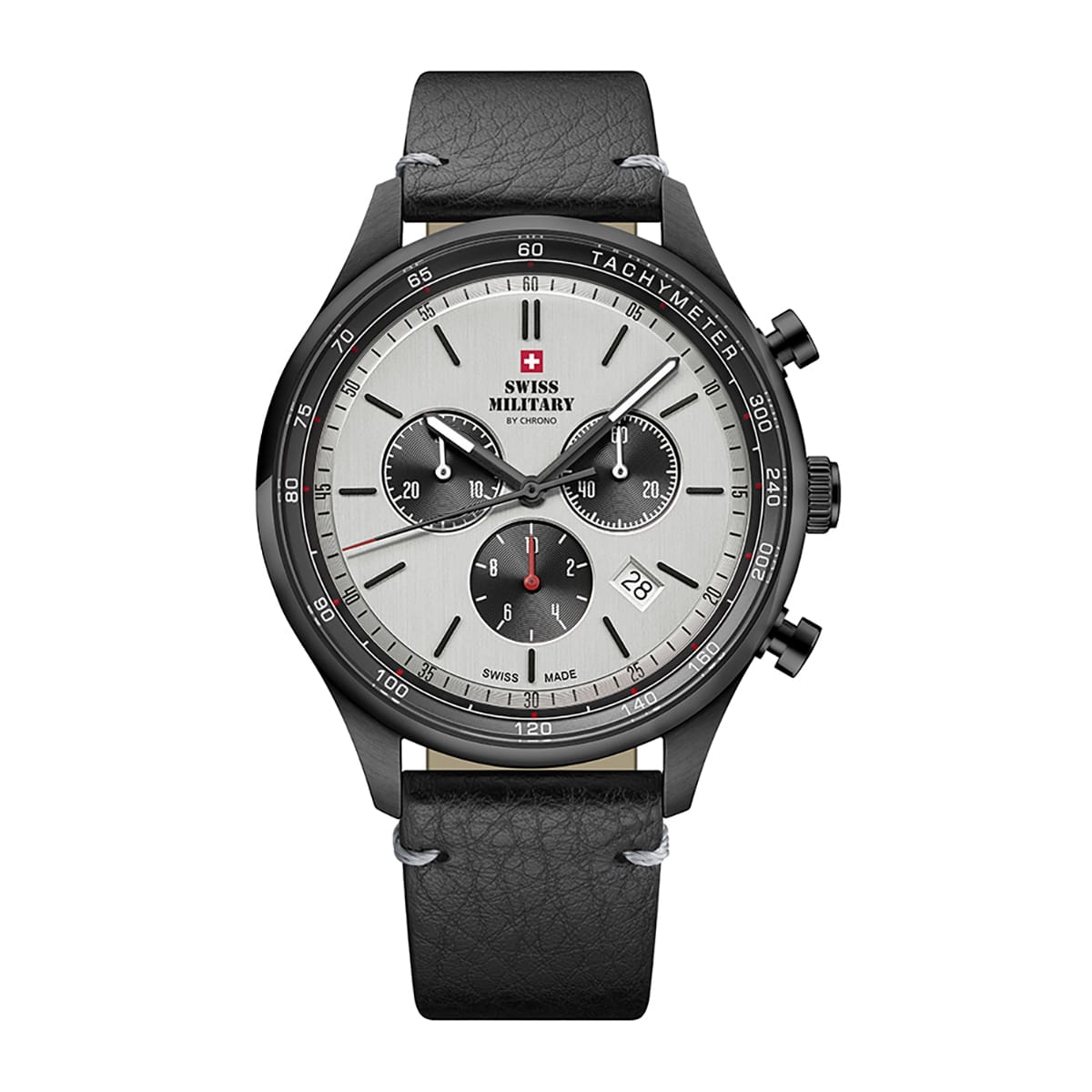 MONTRE SWISS MILITARY HOMME CHRONO CUIR